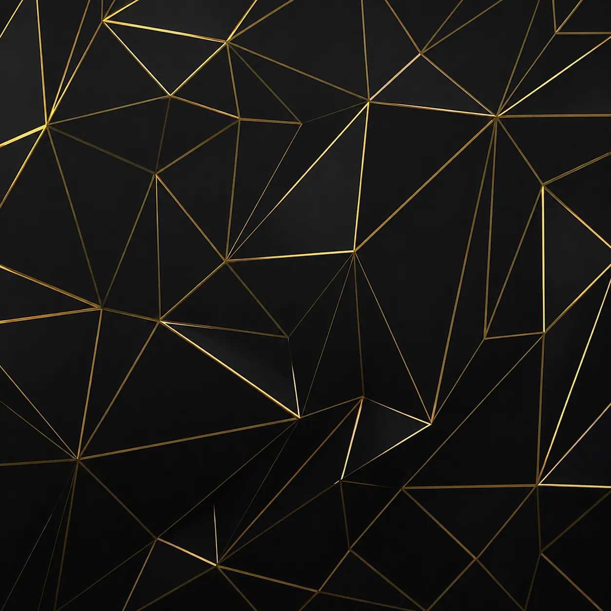Black and Gold Geometric